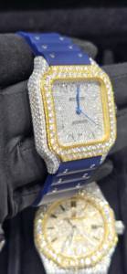 Reloj de Lujo Hip Hop de Edición Limitada con Diamantes Engastados, Mecánico Automático de Acero Inoxidable, VVS Moissanite, con Probador de Diamantes, Unisex - Product Image 3