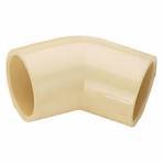 Codo de Drenaje de CPVC Moldeado por Inyección de 45 Grados con Roscas NPT/BSPT para Baja Presión - Product Image 2