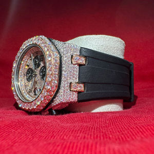 Reloj de Lujo para Hombre 2026 con Cristal Cuadrado de Moissanita VVS, Correa de Acero Inoxidable, Bisel con Diamantes, Movimiento de Cuarzo, Resistente al Agua - Product Image 1