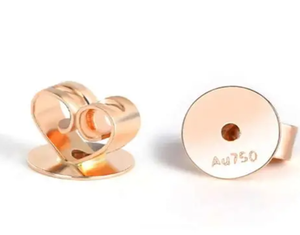 Composants de bijoux en gros pour la fabrication de boucles d'oreilles : fermoirs papillon en or massif 14K/18K pour boucles d'oreilles en forme de fleur, directement de l'usine de bijoux - Product Image 4
