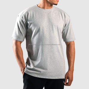 เสื้อยืดคอกลมพิมพ์ลายกราฟิกคุณภาพสูงสำหรับผู้ชาย แบบสั่งทำจำนวนมาก เสื้อยืดเปล่าทรงโอเวอร์ไซส์ เสื้อยืดพื้นฐาน - Product Image 1