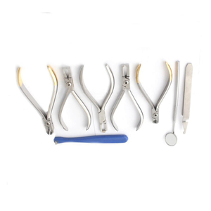 Juego de Herramientas de Ortodoncia, 6 Piezas: Alicates para Colocar Ligaduras Elásticas, <span class=keywords><strong>Pinzas</strong></span> para Sujetar y Retirar Brackets, Empujador de Bandas - Product Image 3