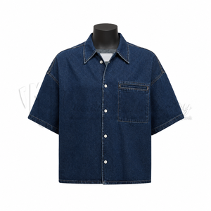 Proveedor de Camisas de Mezclilla para Hombre al por Mayor, Camisa Casual de Gran Tamaño con Botones, Estilo Urbano - Product Image 1