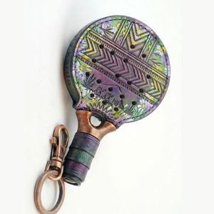 Llavero de Goma Personalizable al por Mayor con Forma de Raqueta de Tenis y Pádel, con Logotipo Personalizado, Material Duradero, Tamaño Personalizado para Regalos de Eventos - Product Image 2