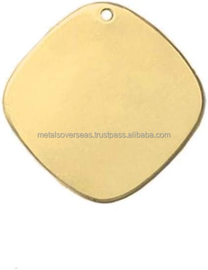 Placas Metálicas Grabadas con Láser de Primera Calidad para la Fabricación de Medallas y Joyería, Formas Redondas y Cuadradas - Product Image 2