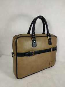 Maletín para Portátil de Cuero Sintético PU Negro para Hombre y Mujer, Elegante Bolso de Mano para Oficina con Doble Asa - Product Image 2