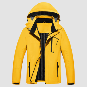 Veste coupe-vent unisexe de qualité supérieure, légère, imperméable, avec fermeture éclair, grande taille, capuche amovible, pour la randonnée, la pêche, les voyages en plein air - Product Image 4