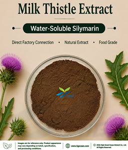 Suministro directo de fábrica de HGO de extracto de cardo mariano natural puro (grado alimenticio) Especificación silimarina soluble en agua 26% - Product Image 1