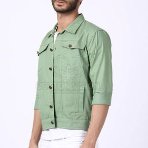 Chaquetas de mezclilla casuales de secado rápido y alta calidad para hombre, hechas en Pakistán, disponibles en stock. - Product Image 2