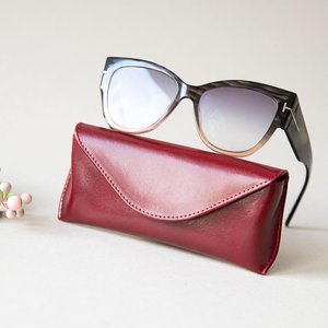 Étui de protection pour lunettes de soleil en cuir véritable de luxe, fait main et cousu à la main, vente en gros LGC-0028 - Product Image 5