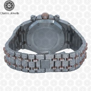 Reloj de Lujo Charm Jewells para Hombre, de Acero Inoxidable, Esfera de 40 mm, Correa de 20 cm, Movimiento Mecánico, Resistente al Agua 10 Bar, Fecha Automática - Product Image 2