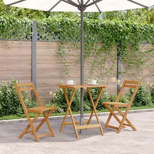 Solid Acacia Wood <b>Foldable</b> Garden <b>Table</b> Small Outdoor Furniture - Product Image 1