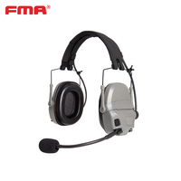Casque de communication tactique FMA/FCS AMP avec réduction de bruit, alimenté par piles AAA, réduction de bruit de 85 dB, TB1372