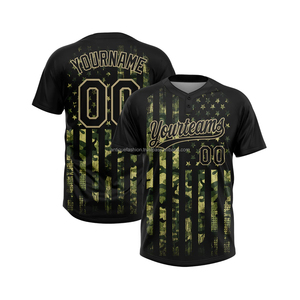 Chemises d'uniforme de softball personnalisées en gros, 100 % polyester, col rond, imprimées par sublimation, respirantes, séchage rapide, qualité supérieure - Product Image 1