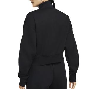Nouveau polaire épais haut court sweat pour femmes Style automne hiver demi fermeture éclair sweat à capuche chaud à bas prix - Product Image 4