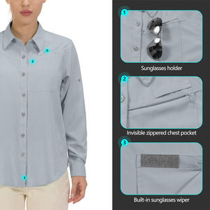 Chemises de pêche pour femmes, meilleures ventes, améliorant les performances, prix de gros imbattable, look moderne - Product Image 3