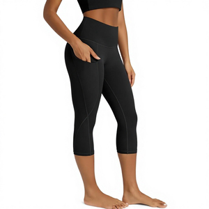 Leggings de yoga pour femmes de haute qualité, taille personnalisée, respirants, séchage rapide, confortables, vêtements de sport pour la gym et l'entraînement, vente en gros - Product Image 1