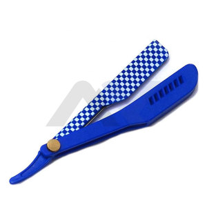 Wholesale Disposable Stainless Steel Straight Razor with Custom Logo <b>Plastic</b> Handle Safety Features for Barber Body Shave - Product Image 3