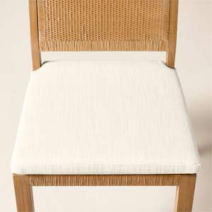 เก้าอี้ทานข้าวไม้สักแท้ทันสมัย พร้อมพนักพิงหวายธรรมชาติและเบาะรองนั่ง สำหรับใช้ในงานบริการ  โรงงานผลิตเฟอร์นิเจอร์โดยตรง - Product Image 5