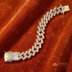 Bracelet en chaîne fine en moissanite dorée, bijoux de mode, style cadeau pour un usage quotidien, pour hommes et femmes, tendance de Los Angeles - Product Image 2