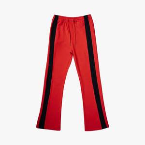 New <b>Wholesale</b> Price Men's Custom Color Block Print Flare <b>Sweatpants</b> 100% Cotton High Quality Elastic Waist Men's <b>Flared</b> Trousers - Product Image 1