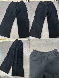 Pantalon de survêtement bleu pour homme avec taille élastique et plusieurs poches, pantalon de jogging décontracté en tissu tricoté respirant, idéal pour l'automne - Product Image 6