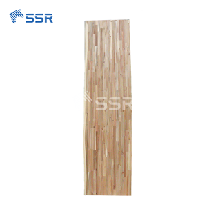 SSR VINA Design moderne 1.5 pouces d'épaisseur bloc de boucher en bois d'acacia inachevé bord vivant naturel pour plan de travail de table de cuisine etc. - Product Image 3