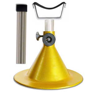 Supports de sabots professionnels en acier inoxydable à base stable, réutilisables et réglables pour un nettoyage et un ébavurage faciles des sabots de cheval - Product Image 5