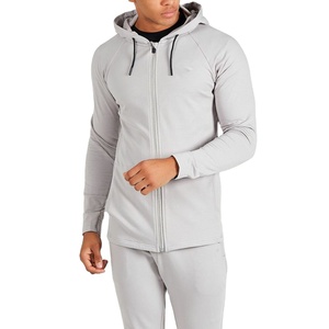 Chaquetas suaves y elásticas con cremallera Fabricante de ropa Hombres Zip up Hoodie Manga larga Sudaderas con cremallera completa de alta calidad para hombres - Product Image 1