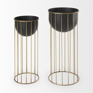 Macetero nórdico de bronce, soporte de hierro, estilo americano, de lujo, para decoración de jardín, Hotel y casa - Product Image 2
