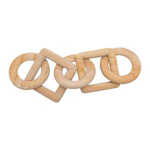 Cadena de Madera de Mango Pintada a Mano, Artesanía India, Cadena de Madera Blanca Pintada a Mano para Decoración del Hogar, Decoración Artesanal Natural para el Hogar - Product Image 3