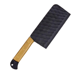 Coffret de couteaux de chef LEGACY BLADES faits main en acier à haute teneur en carbone, finition noire, manche en bois pleine longueur, fabricant OEM ODM - Product Image 4