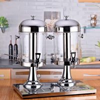Distributeur de boissons portable de luxe en acier inoxydable pour bière, boissons froides, cocktails, rafraîchissements glacés, avec couvercle hermétique et robinet sur pied