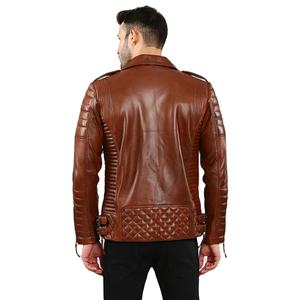 Veste en cuir d'hiver pour homme de haute qualité, personnalisable OEM, style urbain, imperméable et respirante, vente en gros - Product Image 4