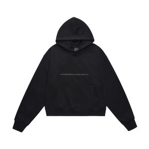 Hoodie Manufacturer Custom Designer Luxury Designer French Terry <b>Jumper</b> Plus Size Blank Cropped Hoodie Sweatshirt Hudi for Men - Product Image 3