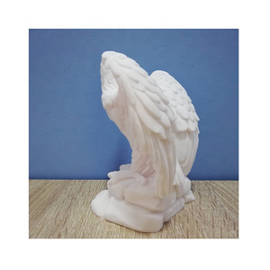 Aigle en marbre sculpté de qualité supérieure Décoration d'intérieur Sculpture en pierre de style animal - Product Image 2