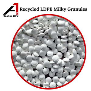 <b>Plastics</b> OPC Recycled LDPE Milky Granules Injection Molding Grade Film Grade Reinforced Polyethylene Resin <b>Pellets</b> - Product Image 1
