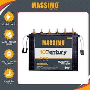 Hot Sale ISO Certified <b>Solar</b> & Inverter <b>Applications</b> Use MASSIMO 300Ah 12V Lead Acid Battery Long-Lasting Tall Tubular Model - Product Image 2