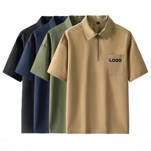 Polo de Manga Corta para Hombre, Corte Regular, Informal, Tejido Transpirable, con Logotipo Estampado en la Parte Delantera - Product Image 1