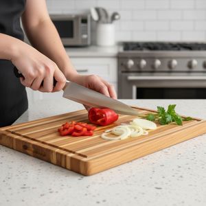 Planche à découper en bambou écologique, planche à découper en bois pour la cuisine, sûre pour les aliments, durable, bloc de boucher, logo personnalisé, fournisseur Vietnamien - Product Image 2