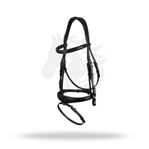 Bridon d'équitation anglais EQUINE ARTANA SNAFFLE, taille complète, pour le contrôle du cheval - Product Image 1