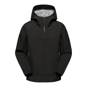 Veste à capuche zippée unisexe en softshell polaire imperméable et respirante pour la pêche, la randonnée, le camping, l'escalade, le ski, la randonnée tactique - Product Image 1