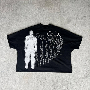 Camiseta de hombre de alta calidad, servicio OEM, conjunto deportivo de verano para hombre, ropa informal, camisetas de poliéster con estampado DTG para hombre, de las últimas tendencias. - Product Image 5