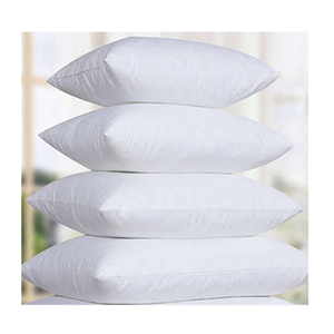 White Rectangle <b>Neck</b> Bed <b>Pillows</b> 100% Polyester Fiber Fill Breathable Modern Solid Machine Washable - Product Image 3