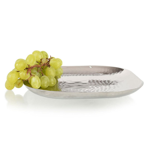 Nouvel arrivage en gros : Plateau multifonction 2 pièces en acier inoxydable, finition or et argent, vaisselle de qualité alimentaire et récipient de rangement - Product Image 3