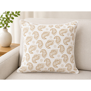 Designer Cotton Printed Cushion <b>Cover</b> | Luxury <b>Throw</b> Pillow <b>Cover</b> for <b>Sofa</b>, Bedroom & Hotel Decor - Product Image 3