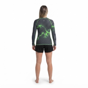 Women's Custom BJJ <b>Rashguard</b> Premium 210GSM Polyester Elastane Long Sleeve Techwear Compression Shirt MMA Grappling OEM - Product Image 2