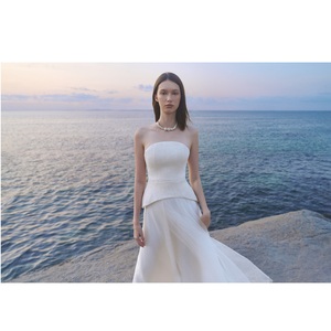 Chemisiers pour femmes prêts à être expédiés BURST CORSET PEPLUM Haute couture ODM Lin de qualité supérieure Sans manches Chemisier élégant pour femmes - Product Image 4