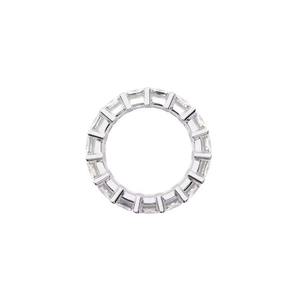 Anillo moderno de plata con diamante moissanita de corte esmeralda, el más vendido, para uso unisex, disponible para exportación desde India. - Product Image 1