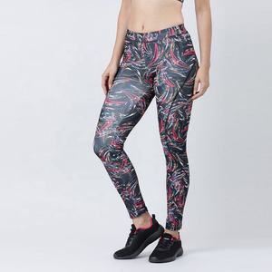 เลกกิ้งพิมพ์ลายคุณภาพสูงสำหรับผู้หญิง เอวยางยืดปานกลาง ความยาวระดับข้อเท้า ยกกระชับสะโพก เหมาะสำหรับออกกำลังกายและโยคะ - Product Image 3